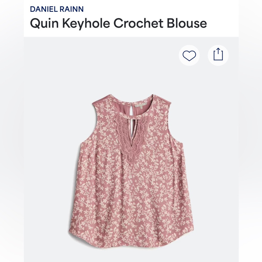 Daniel Rainn Mauve & Cream Blouse